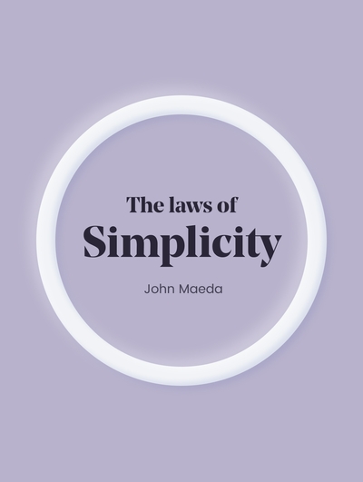 Book cover - The law of simplicity
